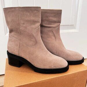 NEW Stuart Weitzman Boulevard Moto Bootie in Topo
